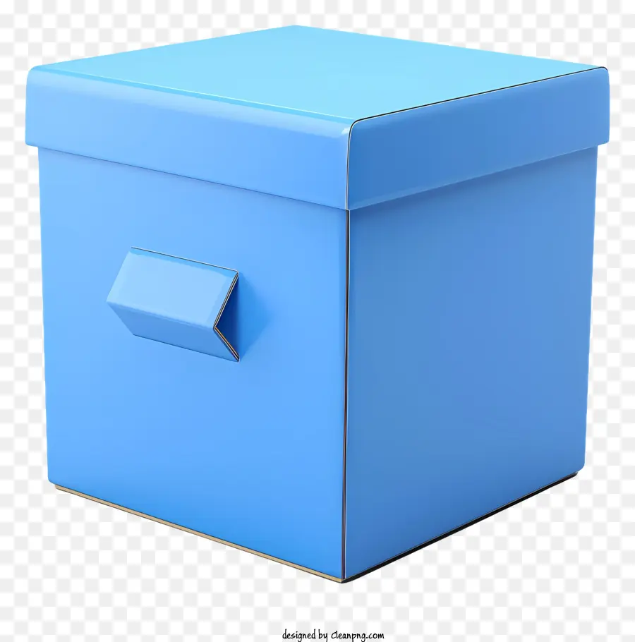 Boîte En Carton，La Boîte Bleue PNG