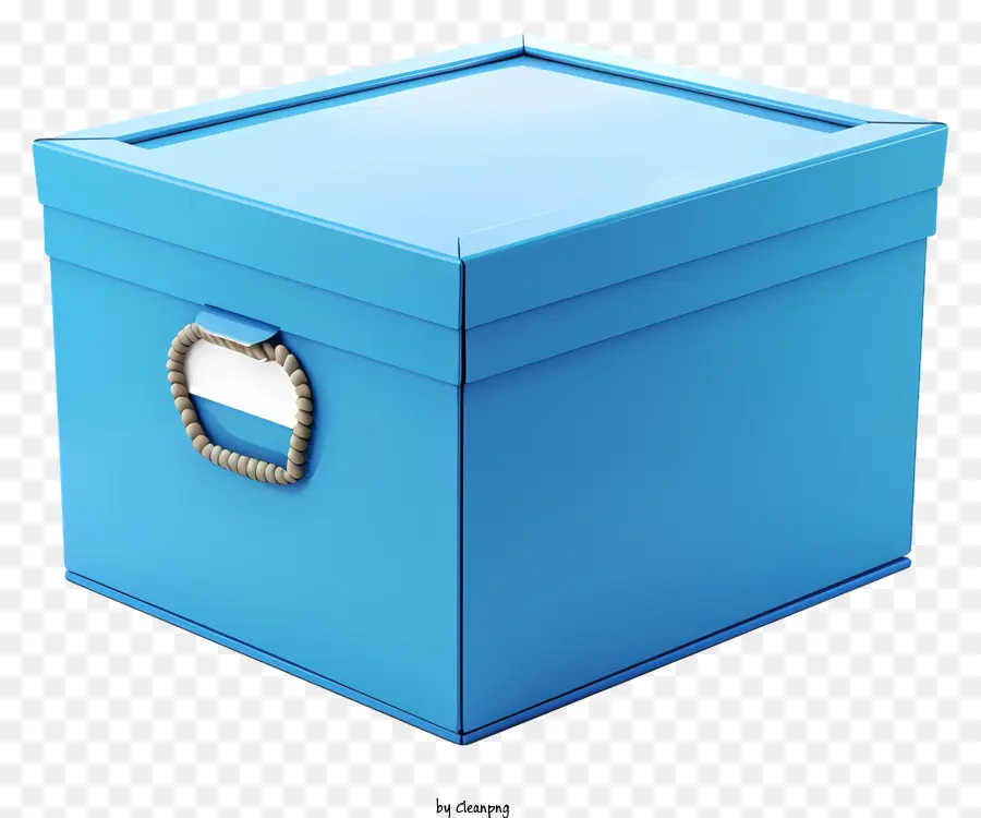 Boîte En Carton，Boîte En Carton Bleu PNG