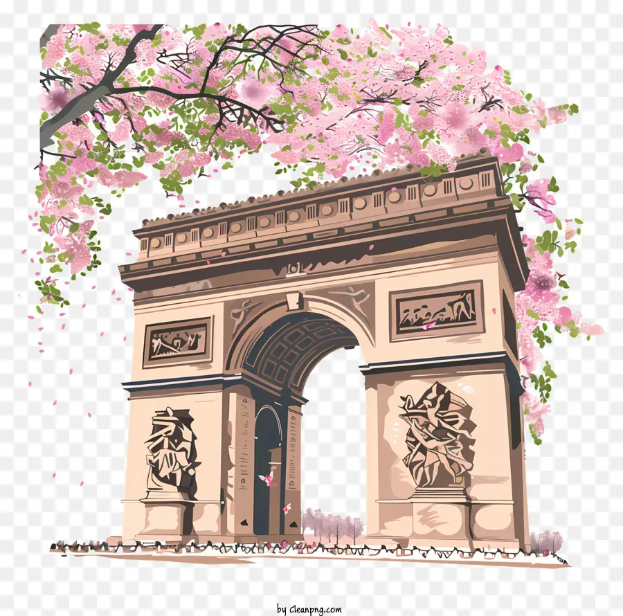 L'arc De Triomphe，Arche De Pierre PNG
