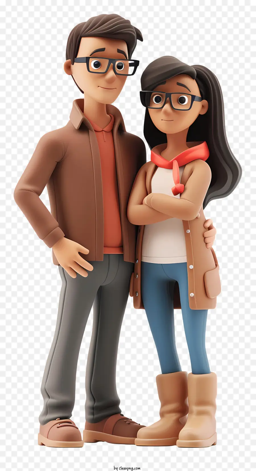 Couple，Lunettes PNG