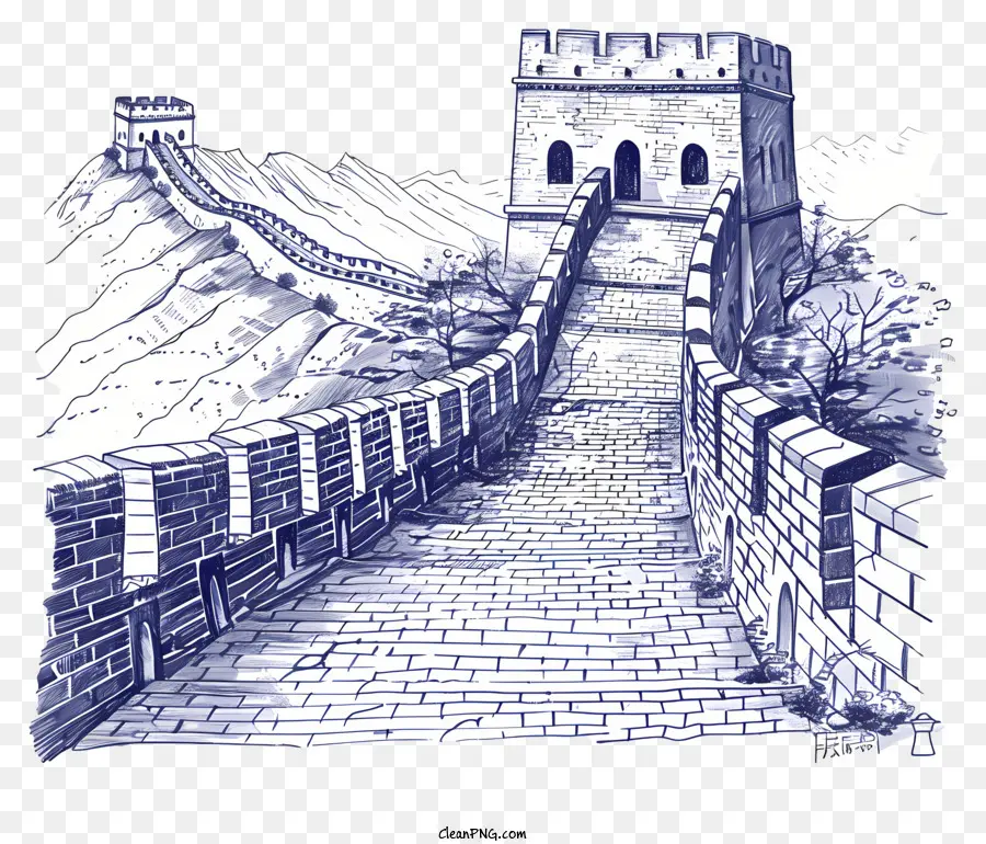 Grande Muraille De Chine，Chine PNG