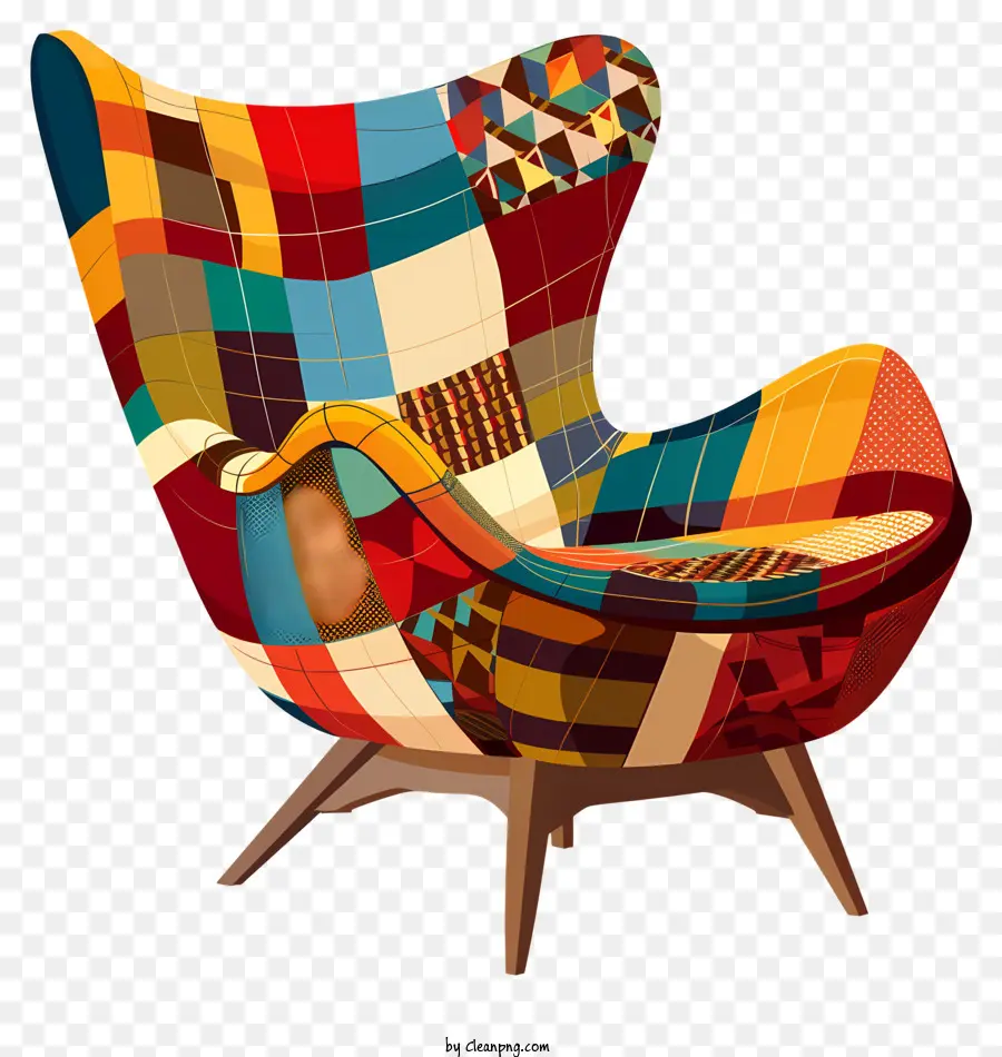 Fauteuil，Chaise Patchwork PNG