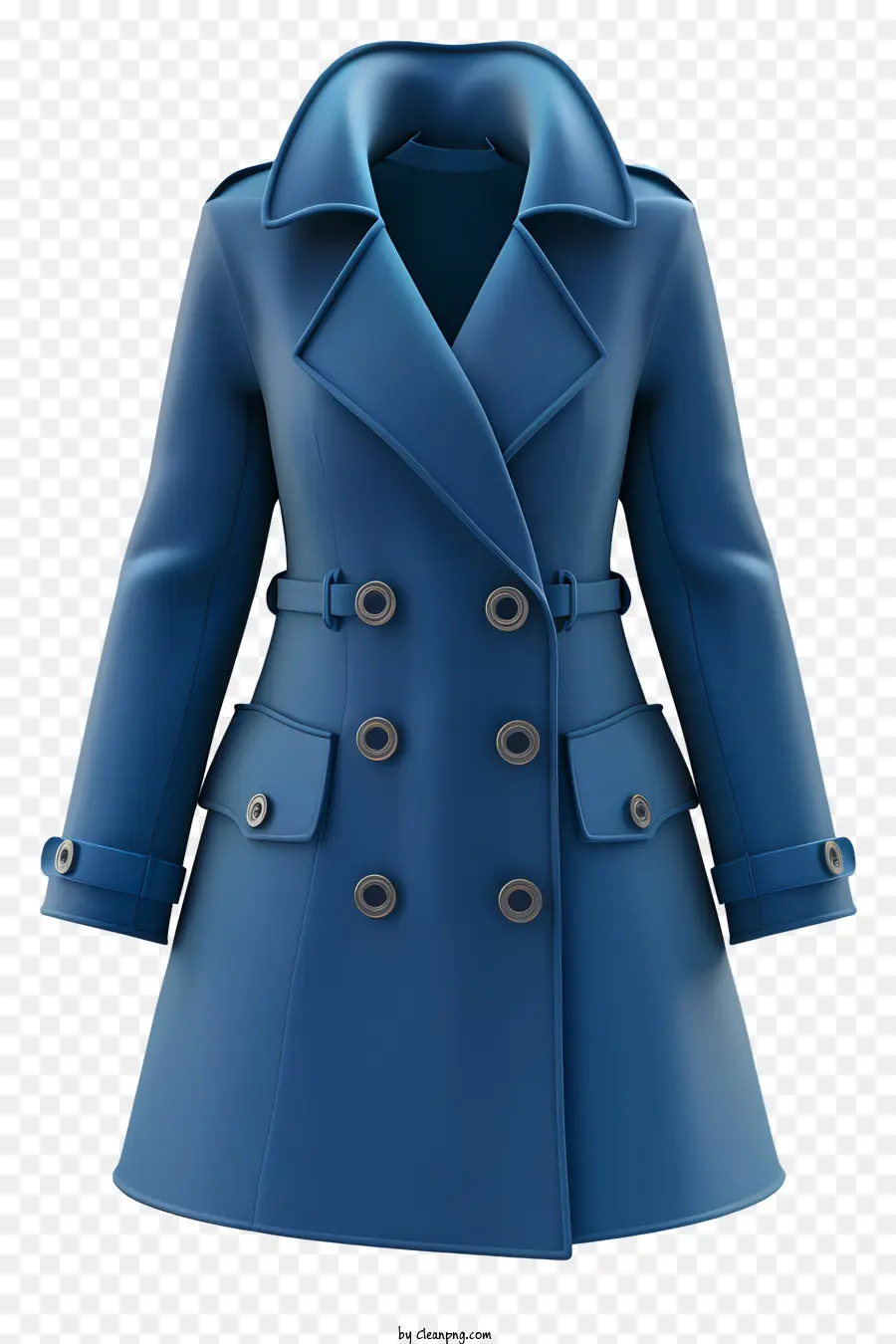 Manteau，Trench Coat Bleu PNG
