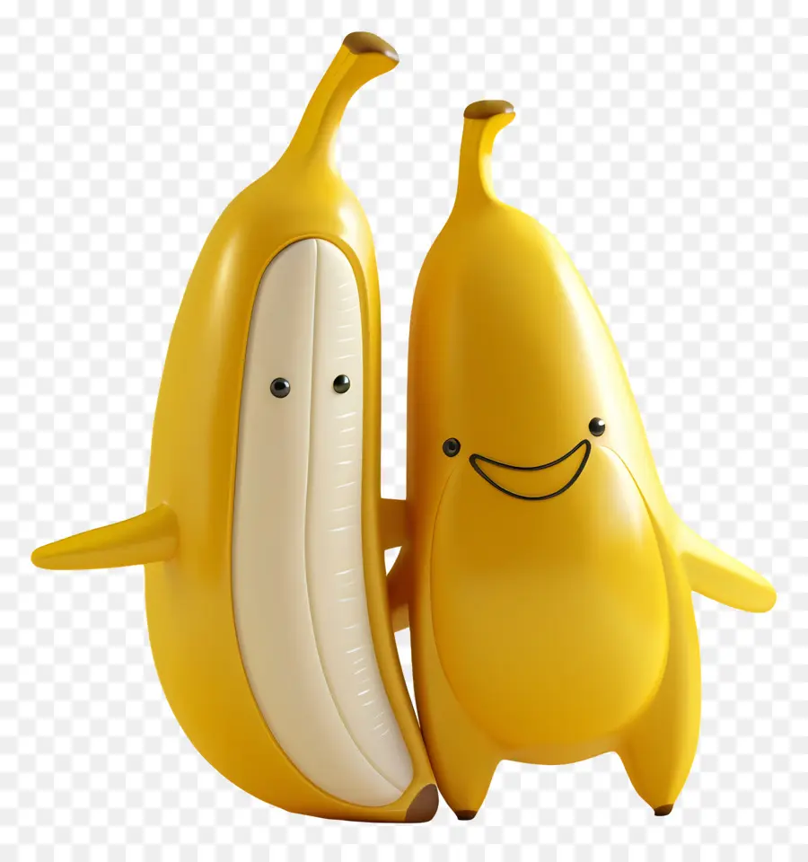 Banane Jour，Modèle 3d PNG