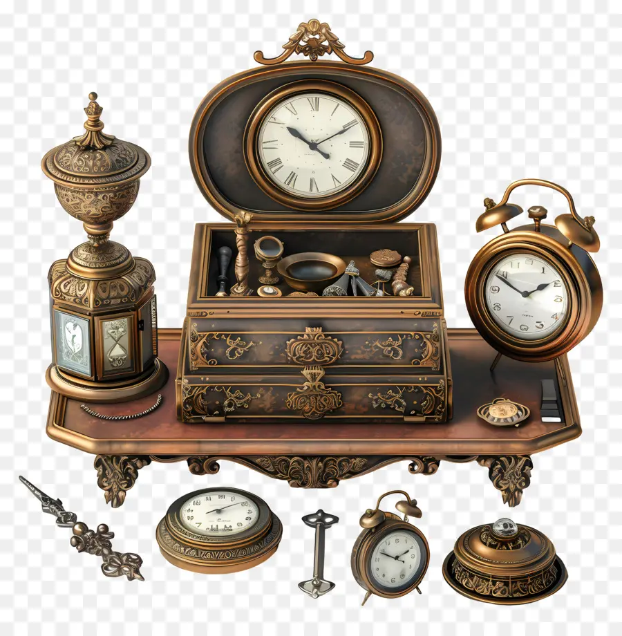 Chérir Une Journée Antique，Horloges Anciennes PNG