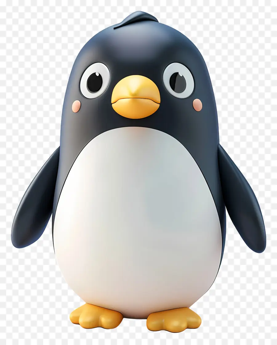 Pingouin，Bec Jaune PNG