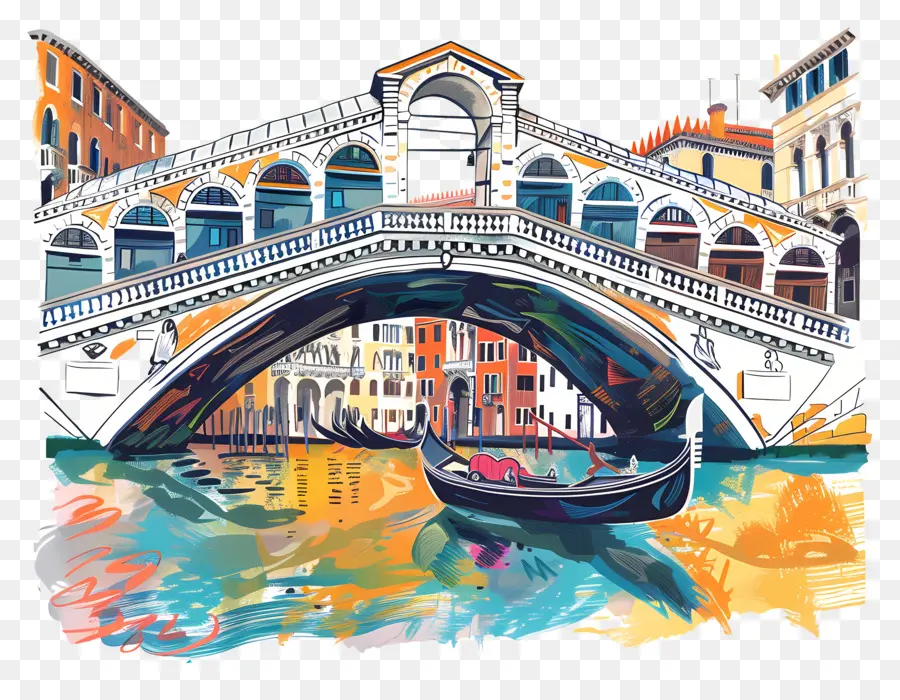 Le Pont Du Rialto，Venise PNG