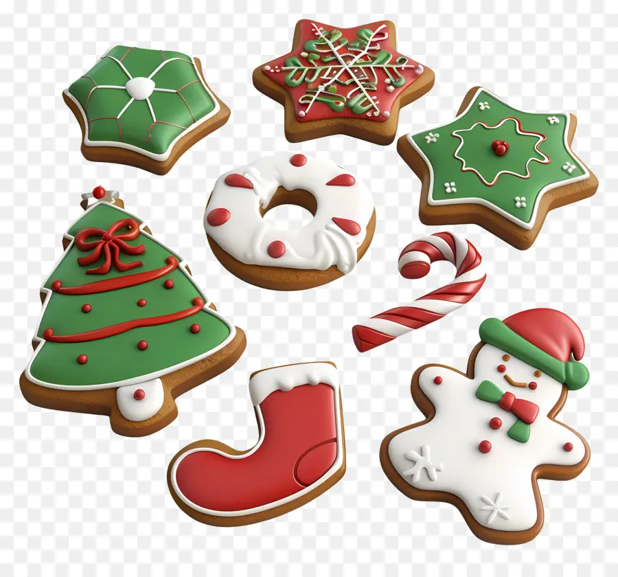 Biscuits De Noël，Biscuits De Pain D'épice PNG