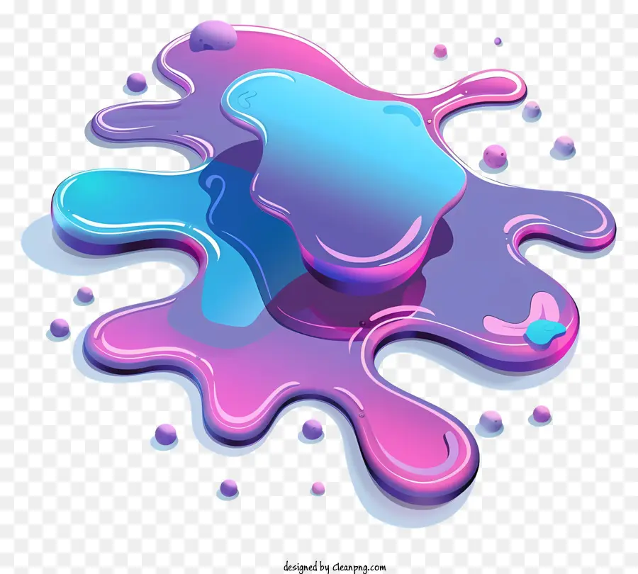 Les Flaques D'eau，Liquide Coloré PNG