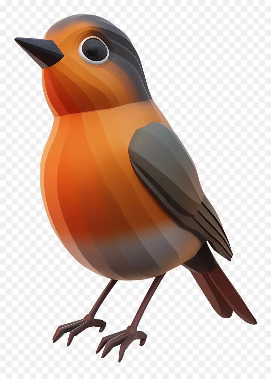 Robin，Modèle D'oiseau 3d PNG