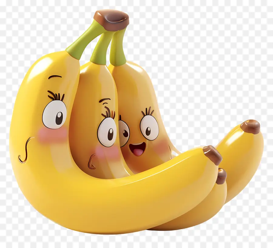 Banane Jour，Dessin Animé De La Banane PNG