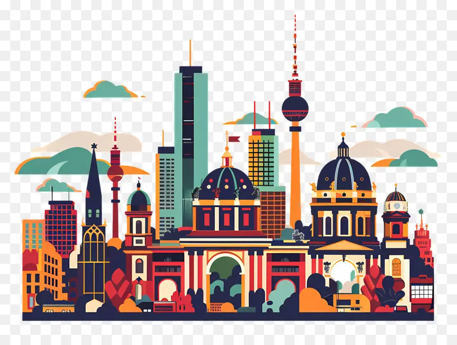 Berlin，Les Toits De La Ville PNG