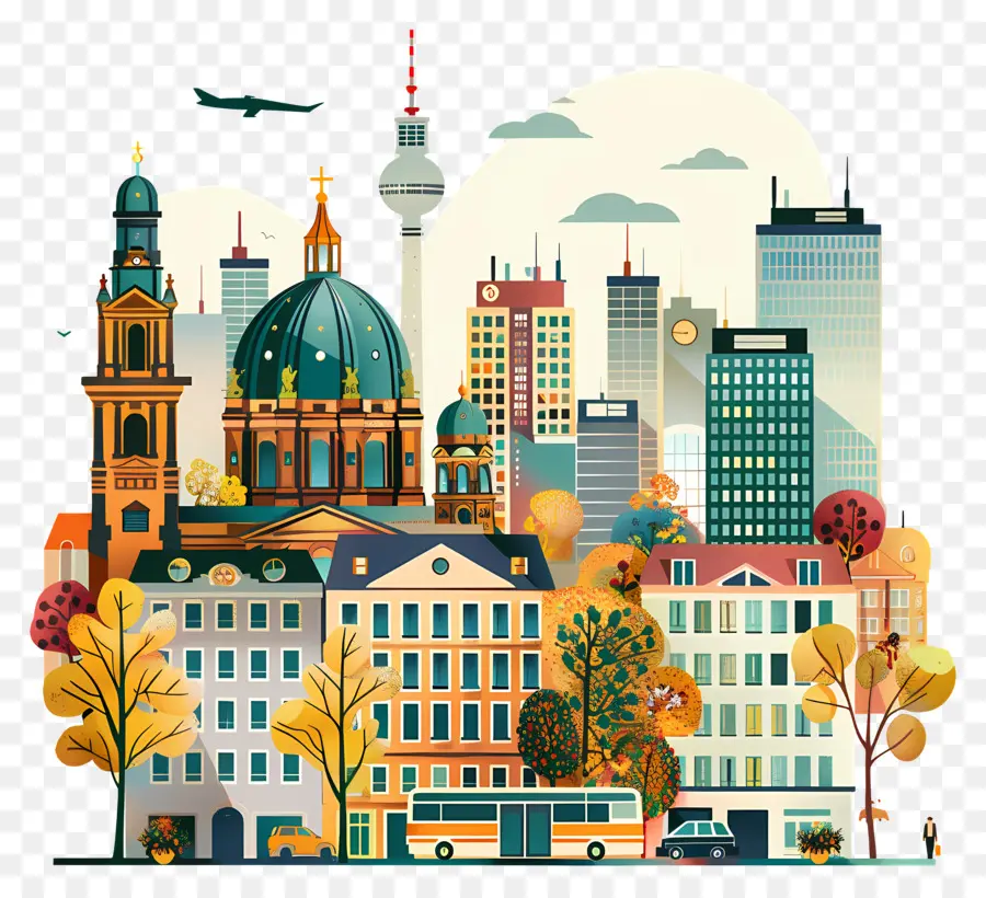 Berlin，Les Toits De La Ville PNG