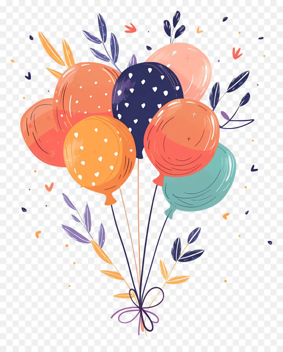 Ballons D'anniversaire，Ballons PNG