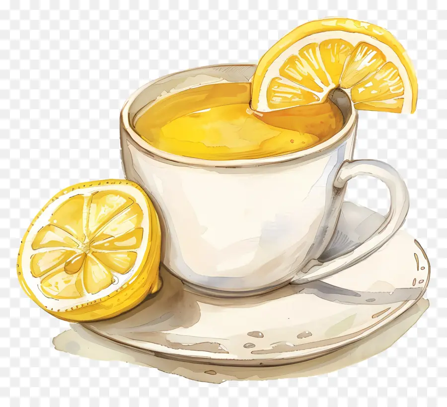 Thé Au Citron，Tasse PNG