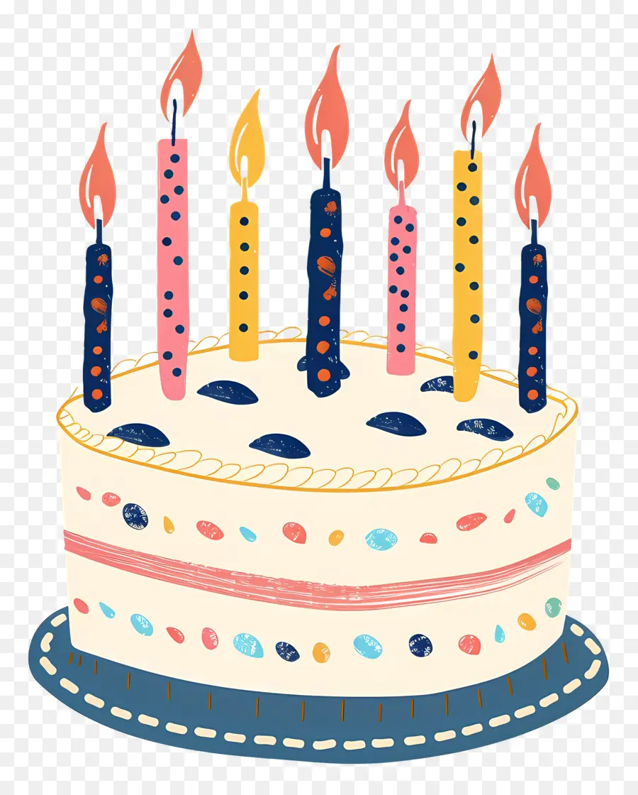 Gâteau D'anniversaire，Bougies PNG