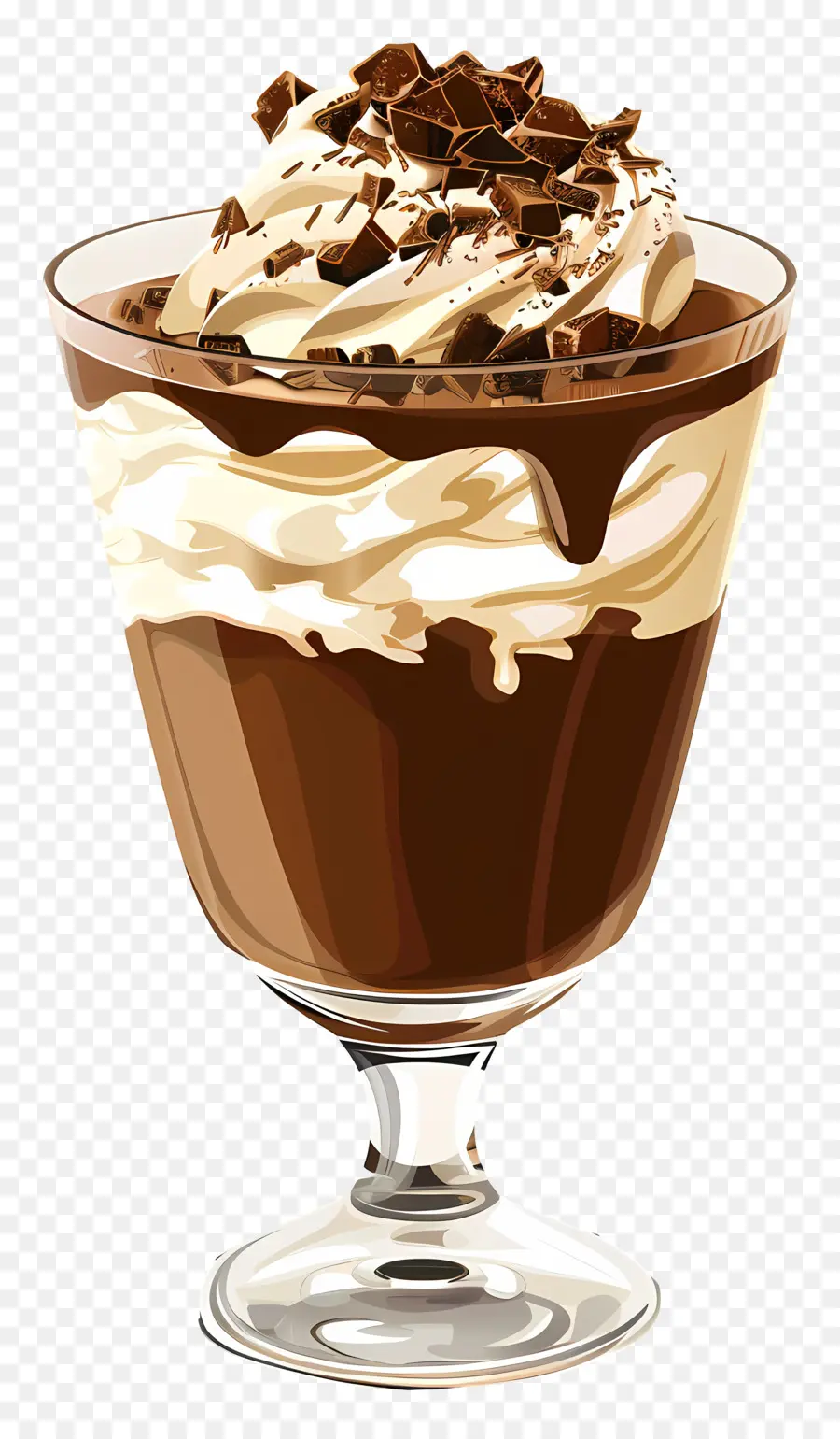 Chocolate Parfait，Mousse Au Chocolat PNG