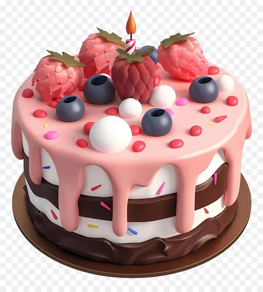 Gâteau D'anniversaire，Arrose PNG