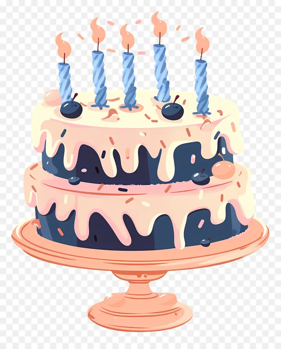 Gâteau D'anniversaire，Gâteau Moelleux à La Vanille PNG