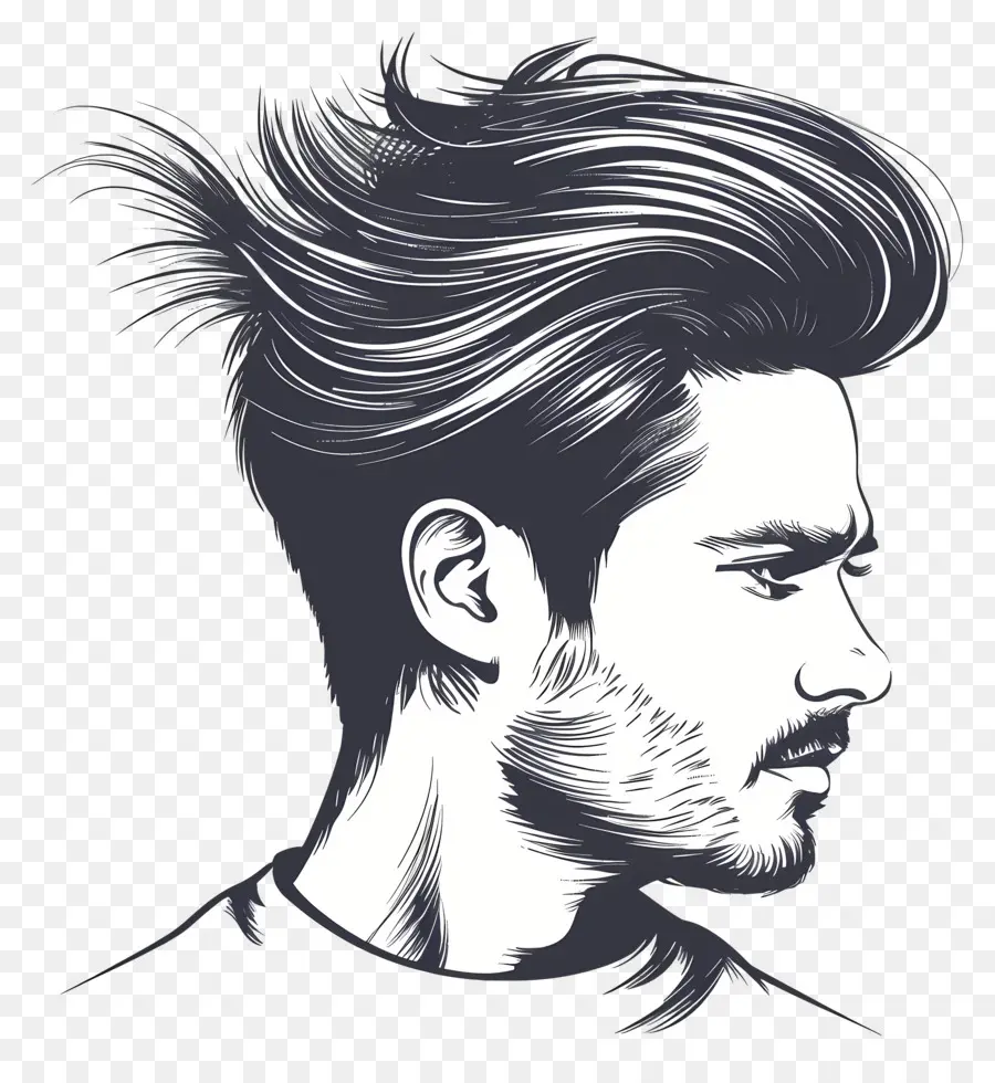 Homme Cheveux，Barbe PNG