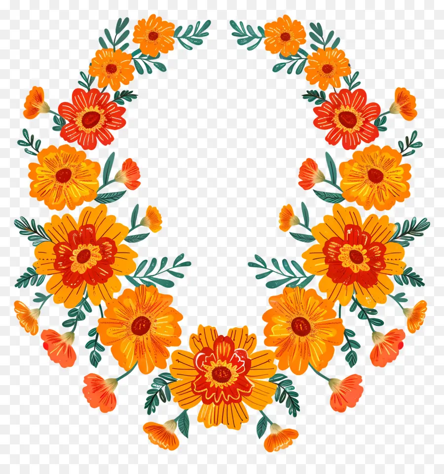 Guirlande De Soucis，Couronne De Fleurs PNG