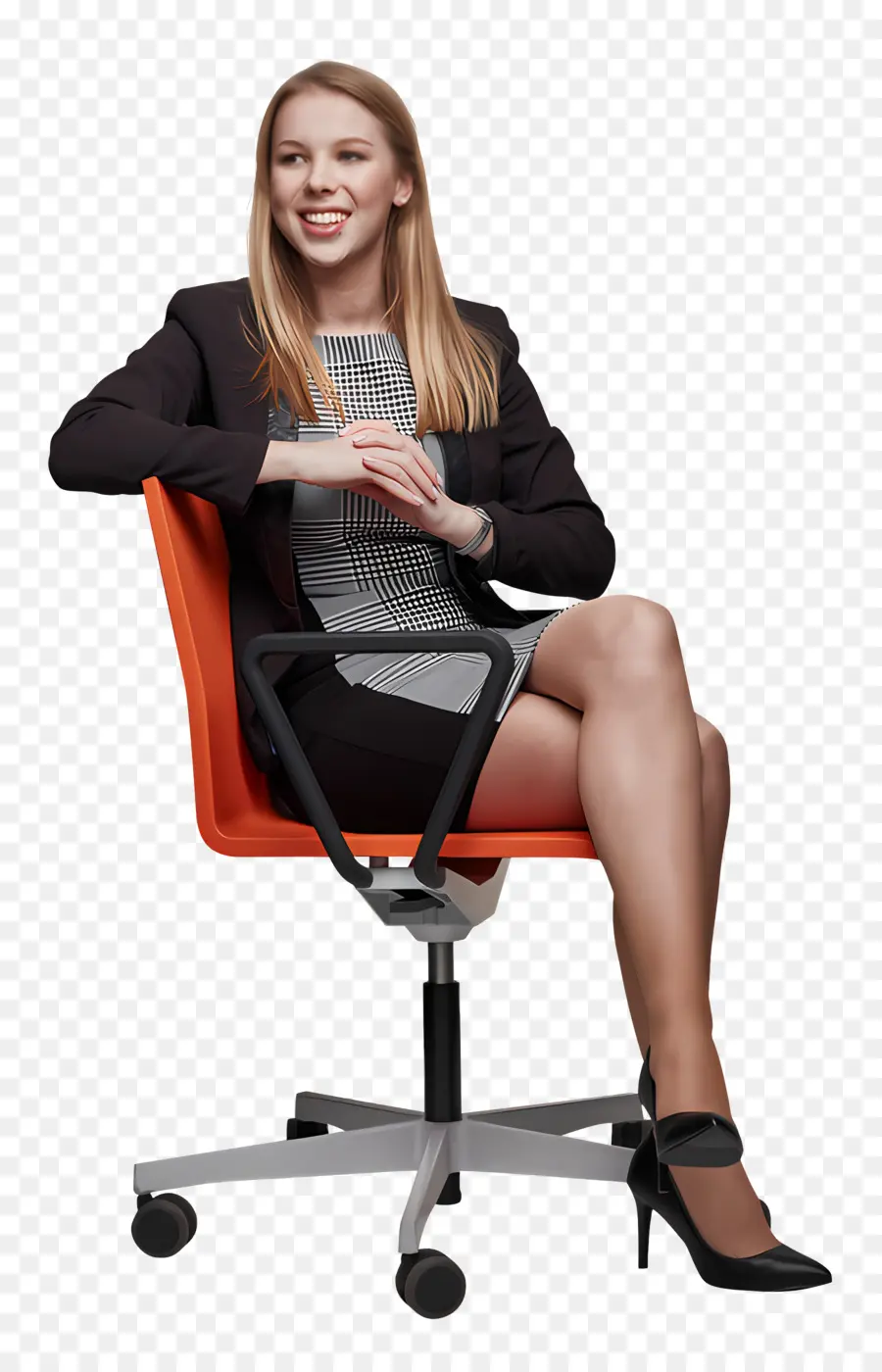 Chaise De Bureau，Femme D'affaires PNG