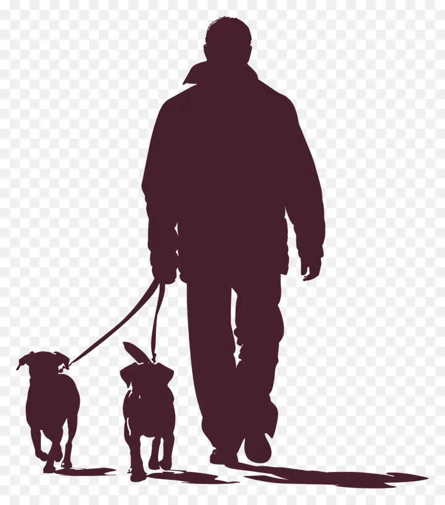 Chien Silhouette，L'homme PNG