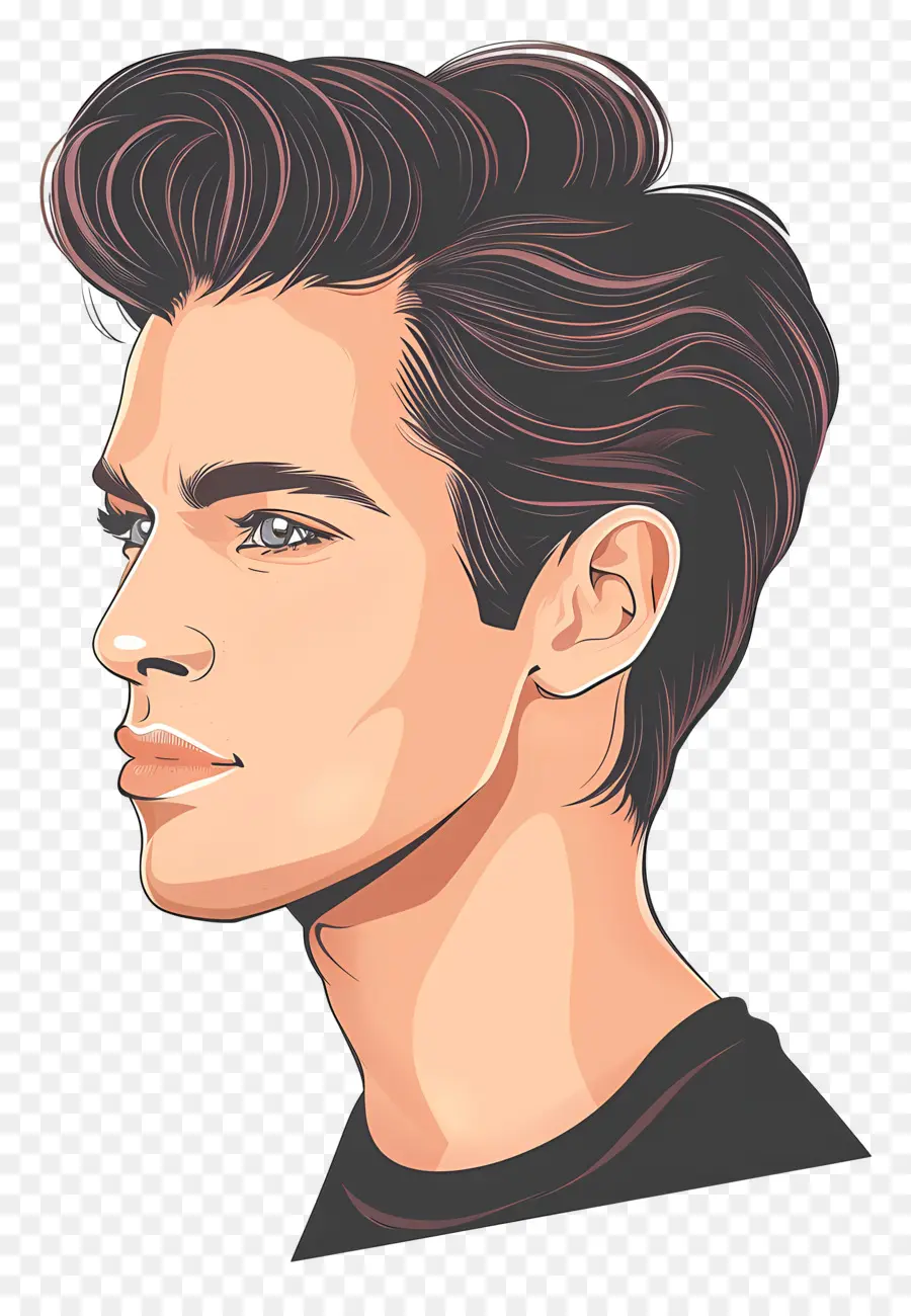 Homme Cheveux，Cheveux Courts PNG
