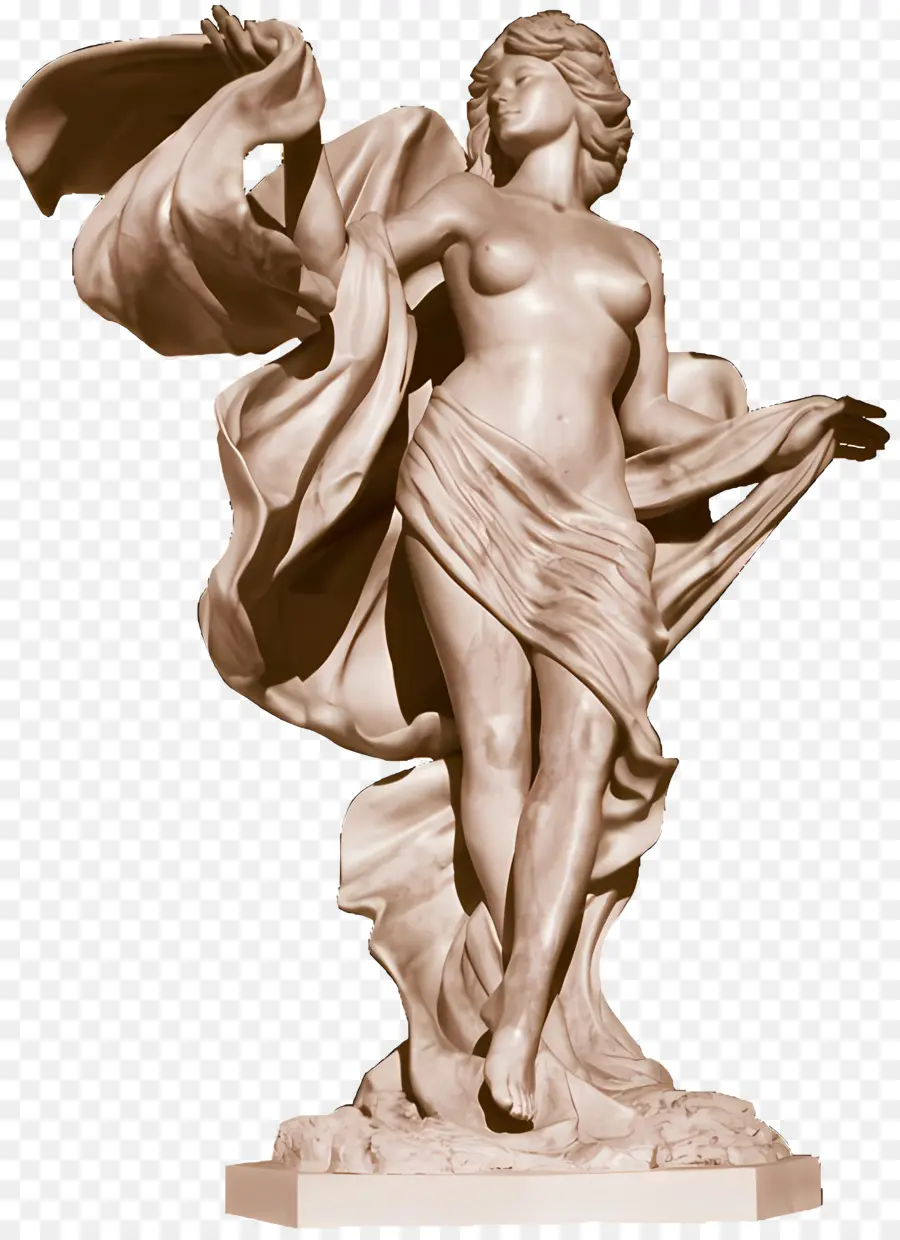 Le Grec Ancien，Statue Féminine PNG