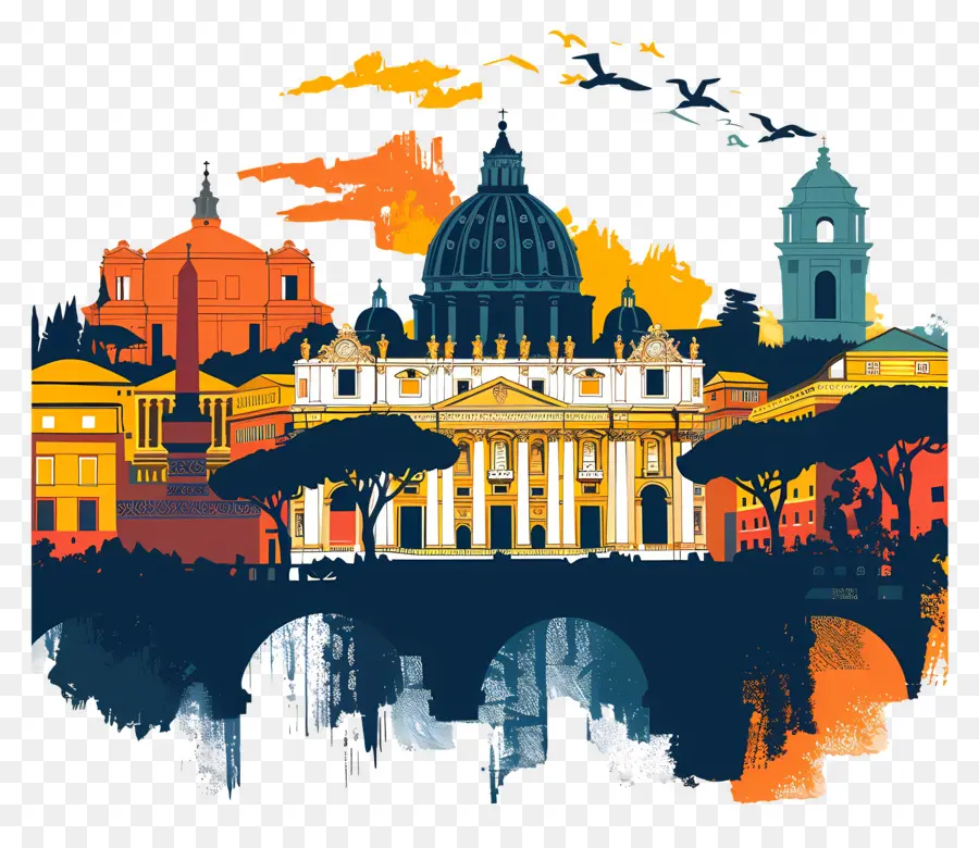 Italie Rome，Rome Colorée PNG