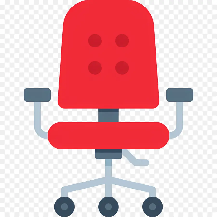 Chaise De Bureau，Chaise De Bureau Rouge PNG
