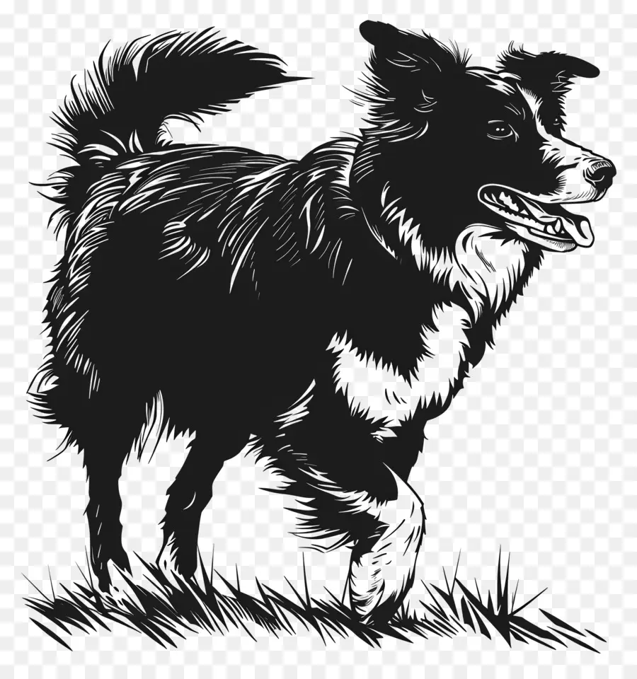 Chien Silhouette，Silhouette PNG