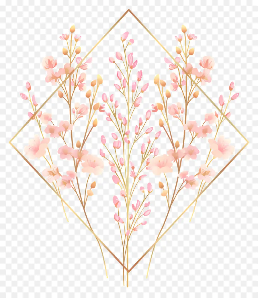 Fleurs Roses，Composition Florale PNG