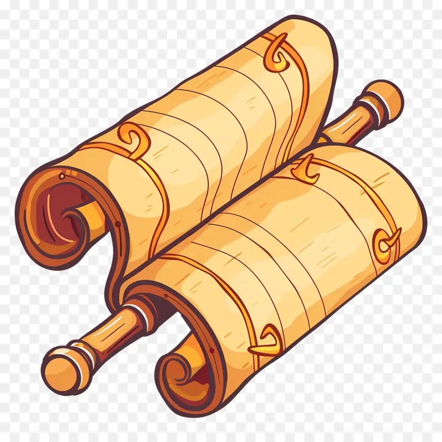 La Torah，Rouleaux En Bois PNG