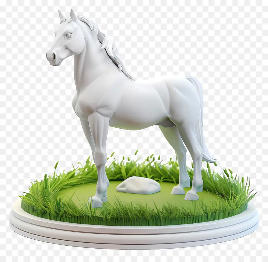 Cheval Blanc，Statue PNG