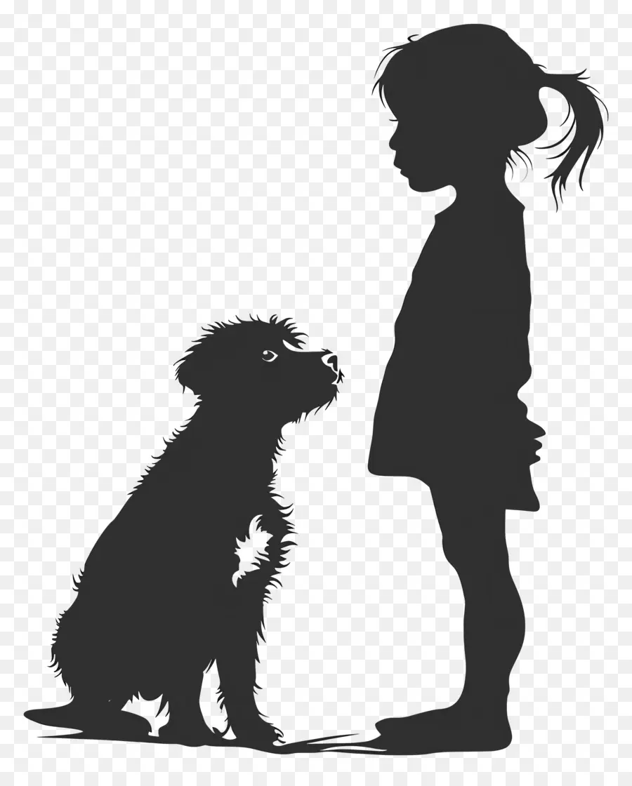 Chien Silhouette，Silhouette PNG