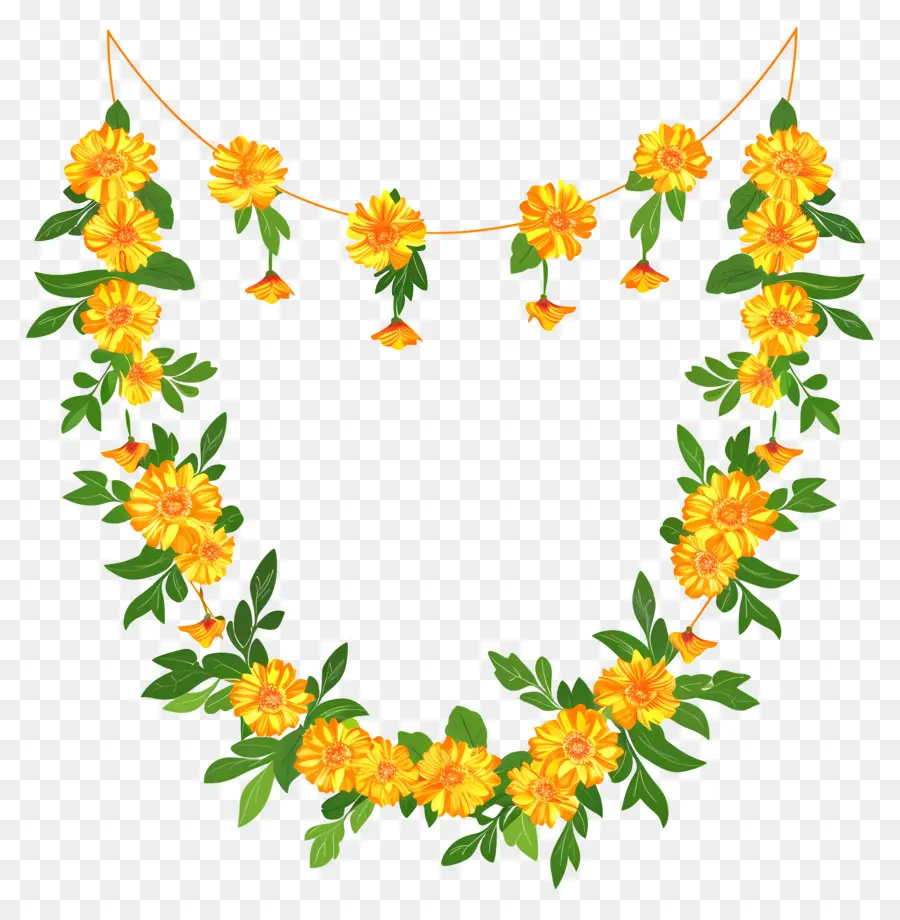 Garland De Toran，Des Guirlandes De Fleurs PNG