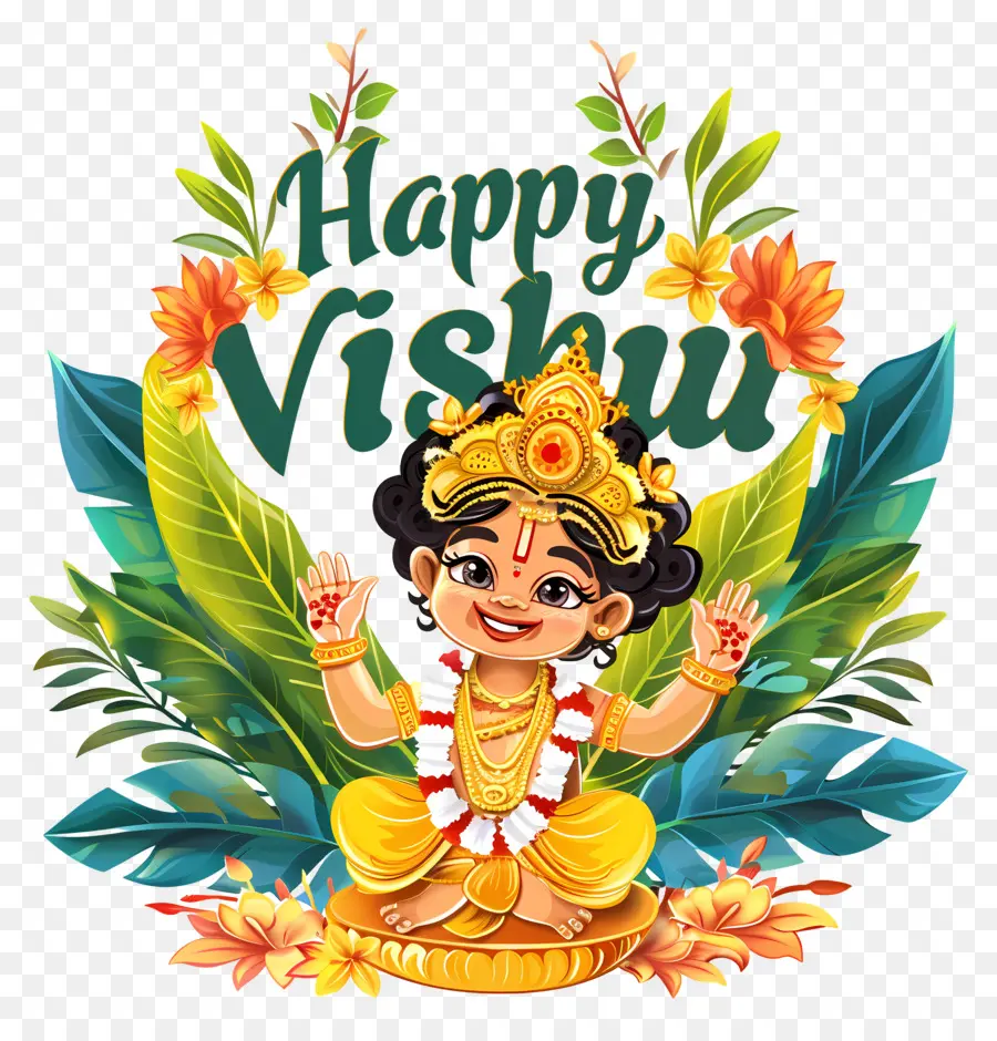 Heureux Vishu，Lord Vishu PNG