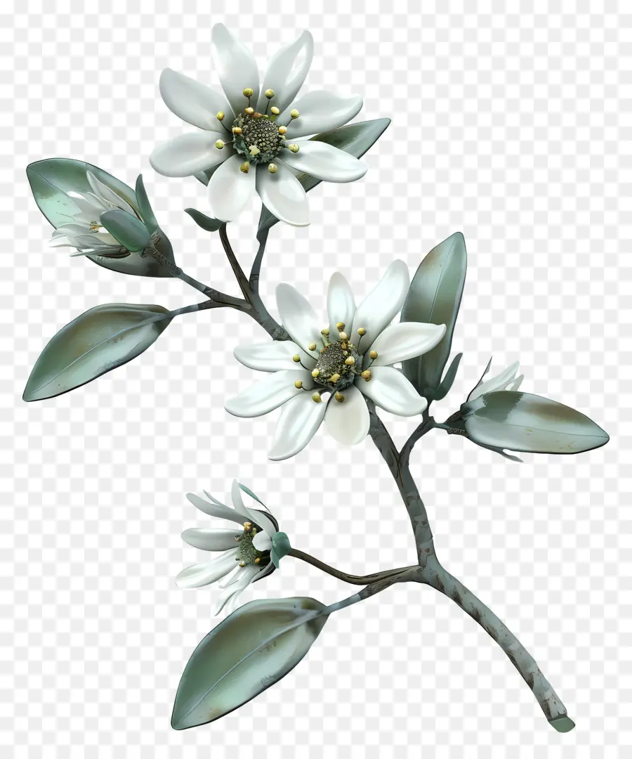 Edelweiss，Fleur Blanche PNG