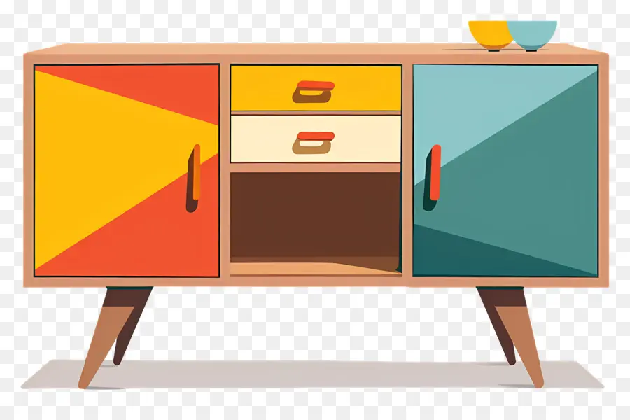 Buffet，Armoire Colorée PNG