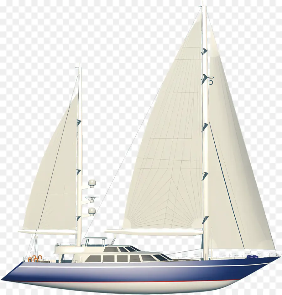 Bande Dessinée Yacht，Voilier PNG