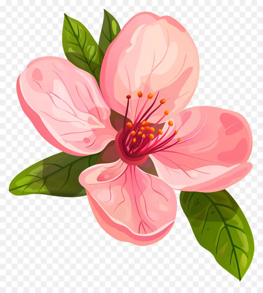 Fleur De Pêche，Fleur Rose PNG