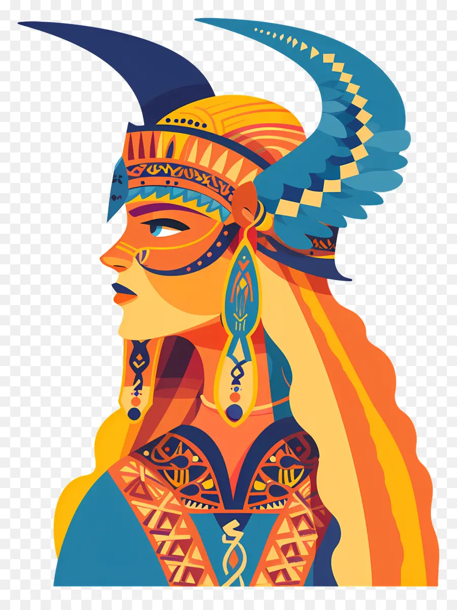 Viking Femme，Coiffure Ancienne PNG