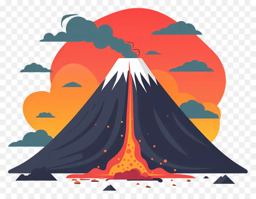 Volcan，L'éruption Du Volcan PNG