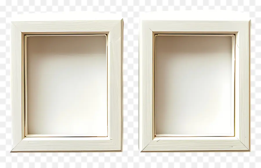 Collage De Photo，étagères En Bois Blanc PNG