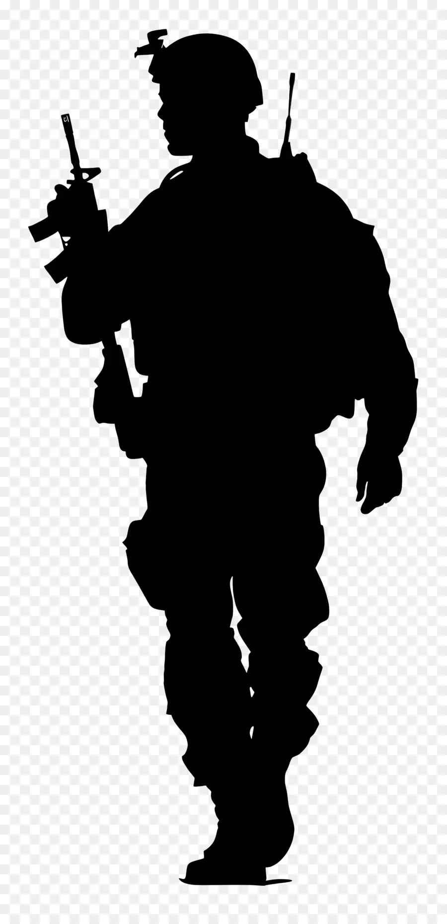 Soldat De La Silhouette，Silhouette PNG