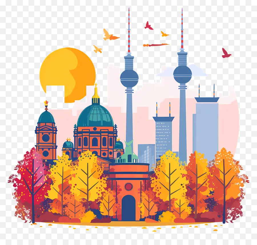 Berlin，Paysage Urbain PNG