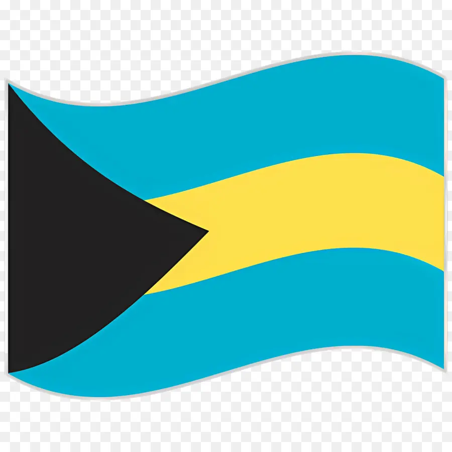 Bahamas Drapeau，Bleu PNG