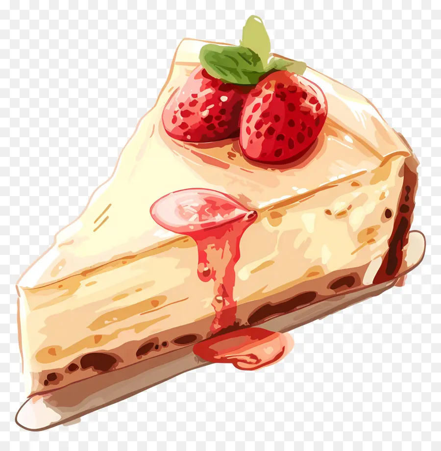 Cheesecake，Fraise PNG