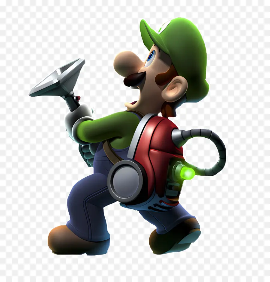 Mario，Caractère Vert Avec Vide PNG